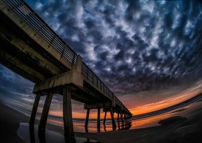 View of cloudy sky at sunset