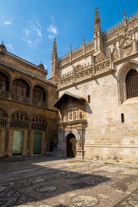 Low angle view of historical building