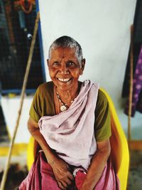 Portrait of smiling woman