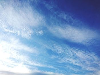 Low angle view of clouds in sky