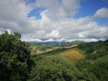 Scenic view of landscape against sky