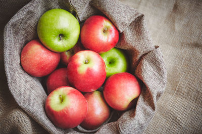 Directly above shot of apples
