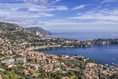 View of villefranche-sur-mer