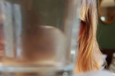 Close-up portrait of a  woman