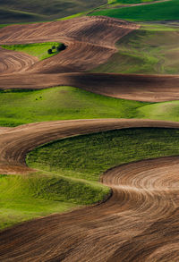 High angle shot of landscape