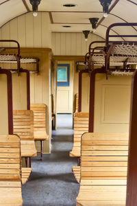 Empty corridor of building