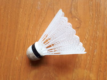 High angle view of ice cream on table