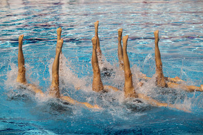 Close-up of swimming pool