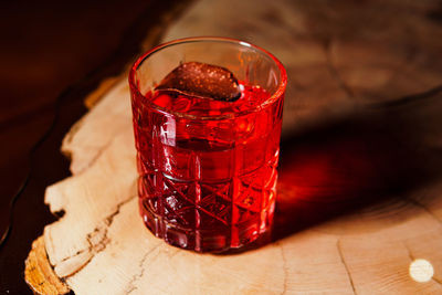 Close-up of drink on table