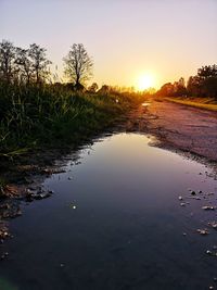 Scenic view of sunset