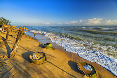 Scenic view of sea against sky