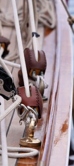 Close-up of machine part