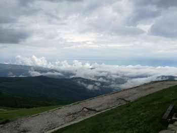 Scenic view of landscape against sky