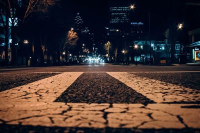 City street at night