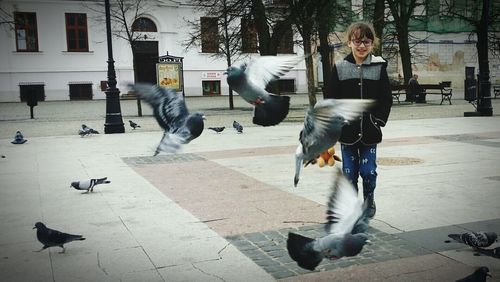 View of people on the floor