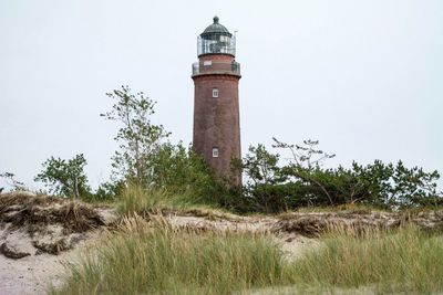 Low angle view of lighthouse