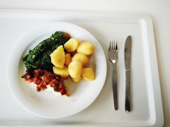 Close-up of food in plate