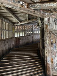 Interior of abandoned building