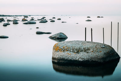 Close-up of sea against sky