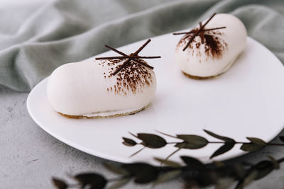 Close-up of cake on table