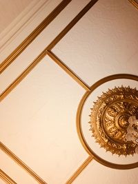 Low angle view of ornate ceiling