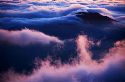 Low angle view of storm clouds in sky