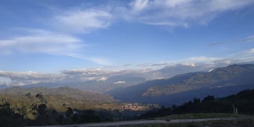 Scenic view of landscape against sky