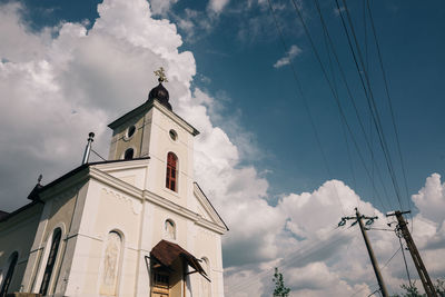 Low angle view of traditional building against sky