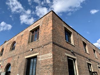 Low angle view of building against sky