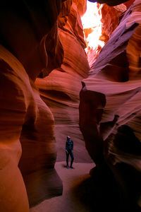 Rock formations in cave