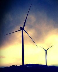 Low angle view of traditional windmill