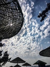 Low angle view of cloudy sky