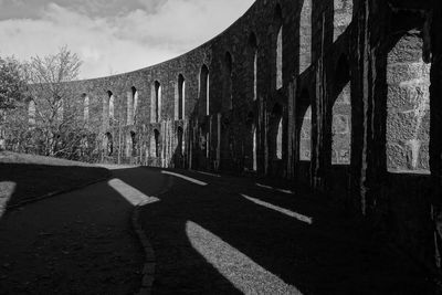 Road by trees against sky