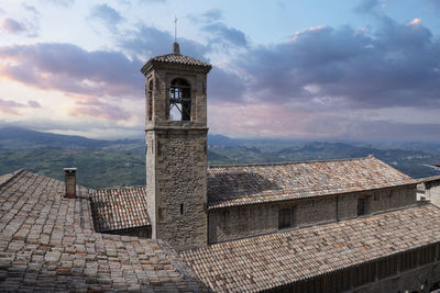Low angle view of building against sky