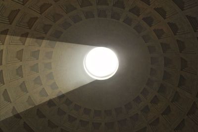 Low angle view of illuminated ceiling of cathedral