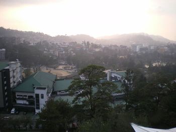 Residential buildings against sky