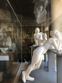 Statue of woman in museum