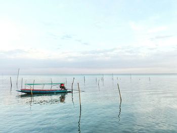 Scenic view of sea against sky