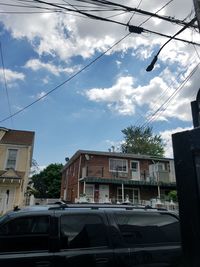 Low angle view of buildings against sky