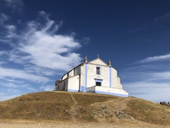 Low angle view of building against sky