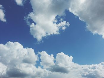 Low angle view of clouds in sky