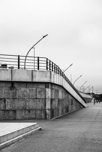 View of bridge against clear sky