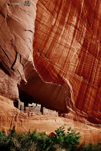 Aerial view of rock formation