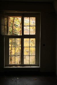 View of closed window