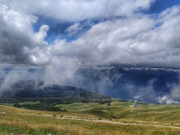 Scenic view of landscape against sky