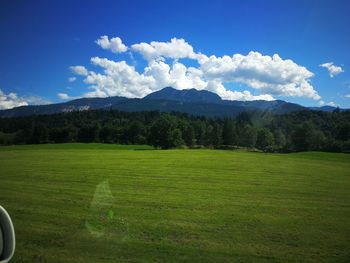 Scenic view of landscape against sky