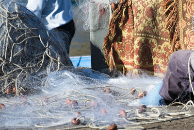 Close-up of water splashing in sea