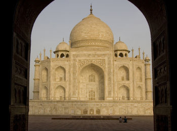 Surface level view of historical building