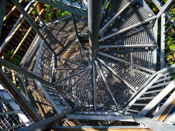 Low angle view of bridge in city