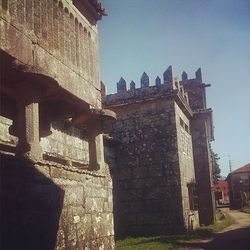 Low angle view of old building